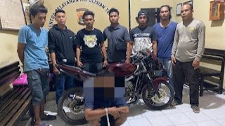 Pencuri motor insial JU asal Bada Kabupaten Dompu ditangkap polisi, Senin (27/11/2023).
