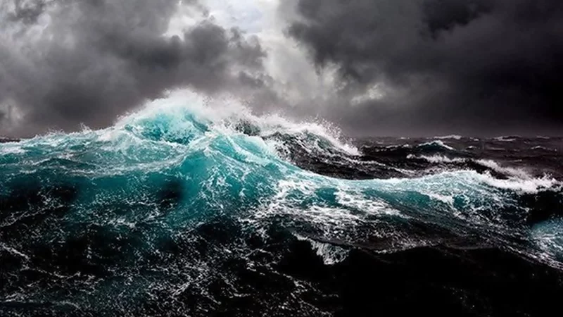 Ilustrasi gelombang laut