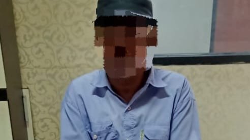 Pelaku judi online inisial M 52 tahun di Dusun Dasan Lendang, Desa Anyar, Kecamatan Bayan Lombok Utara ditangkap polisi, Senin dini hari (26/2/2024).