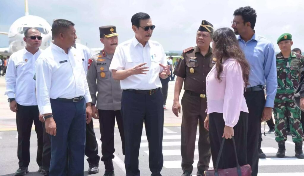 Menteri Koordinator Bidang Kemaritiman dan Investasi Republik Indonesia (Menko Marves RI), Luhut Binsar Pandjaitan berkunjung ke Lombok, Rabu (28/2/2024).