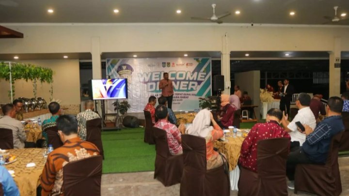 Pj Sekda NTB, Ibnu Salim saat menghadiri kegiatan Welcome Dinner gelar TTG di beginning cafe Kota Bima, Selasa (5/3/2024).