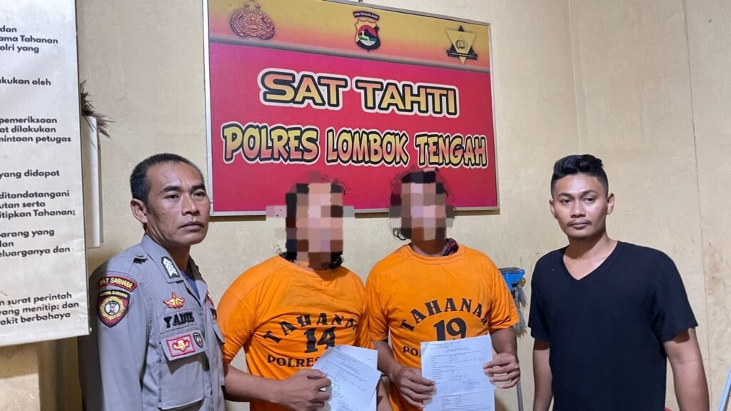 Dua pelaku pengeroyokan Ketua BKD di Lombok Tengah ditangkap petugas, Jumat (3/5/2024)