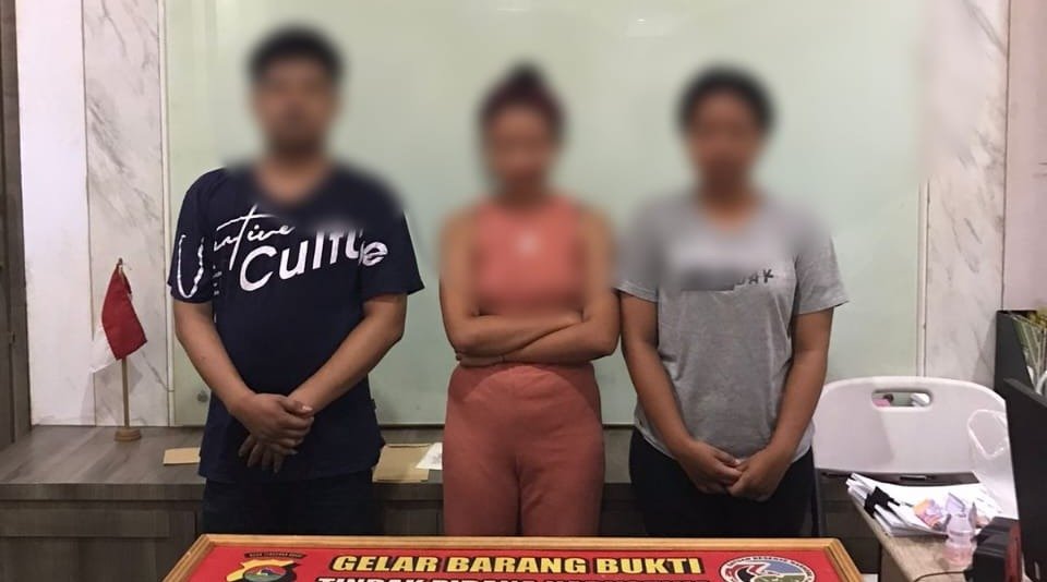 Tiga dari enam pelaku narkoba ditangkap di Cakranegara Kota Mataram saat hendak pesta sabu, Selasa malam (28/5/2024).