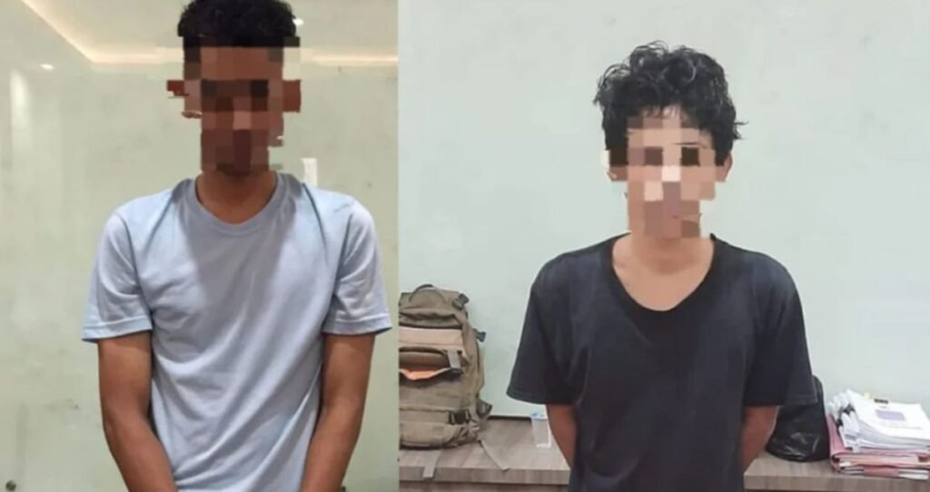 Dua pria pengedar narkoba jenis ganja di Kota Mataram ditangkap polisi, Kamis (4/7/2024).