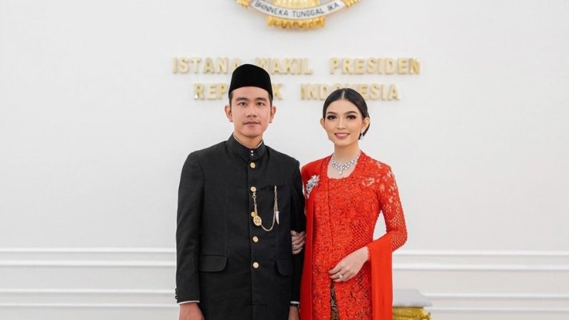 Wakil Presiden Republik Indonesia Gibran Rakabuming Raka dan Istri Selvi Ananda