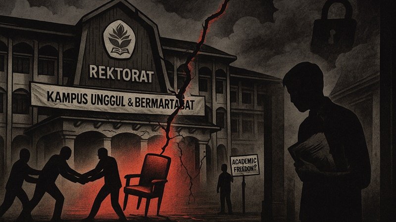 Ilustrasi Kampus Unram Bermartabat