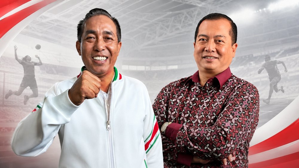 Mori Hanafi dan Gubernur NTB Lalu Muhamad Iqbal menjadi dua figur yang meramaikan bursa Ketua KONI NTB periode 2026–2030. Kontestasi kali ini menjadi sorotan karena berlangsung menjelang NTB menjadi tuan rumah PON 2028. (Ilustrasi/kicknews.today)