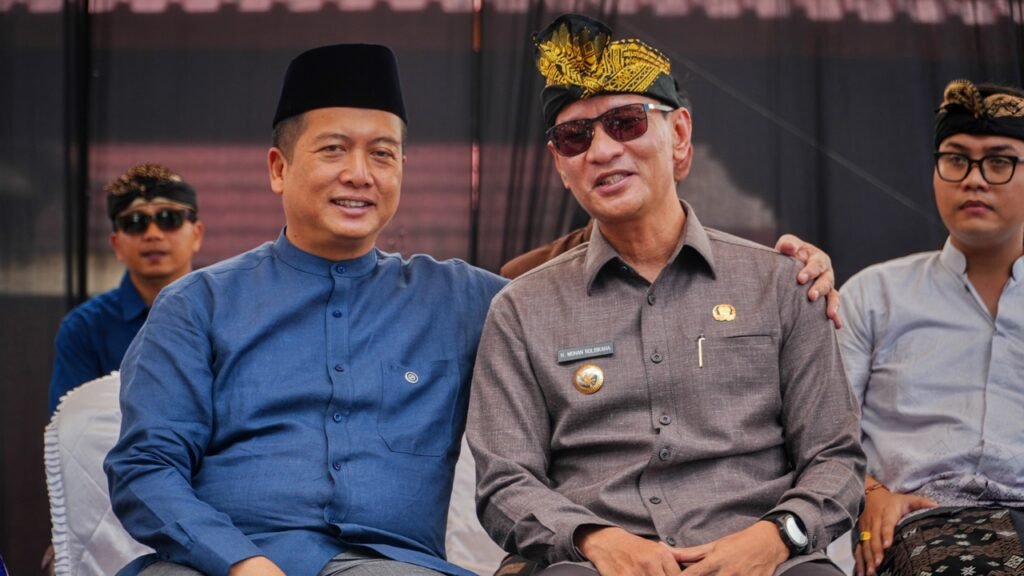 Gubernur NTB Lalu Iqbal dan Walikota Mataram Mohan Roliskana (Foto PPID Mataram)