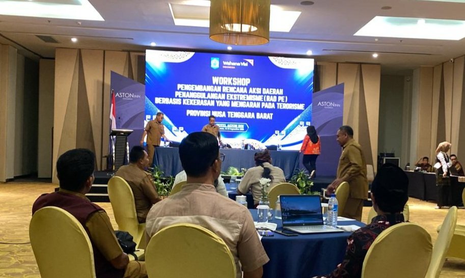 Workshop Pengembangan Rencana Aksi Daerah Penanggulangan Ekstremisme(RAD PE) Provinsl Nusa Tenggara Barat Tahun 2026. (foto kicknews.today/adpim)