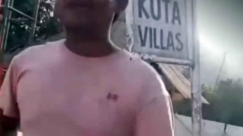 Tangkapan layar video cekcok di Mandalika