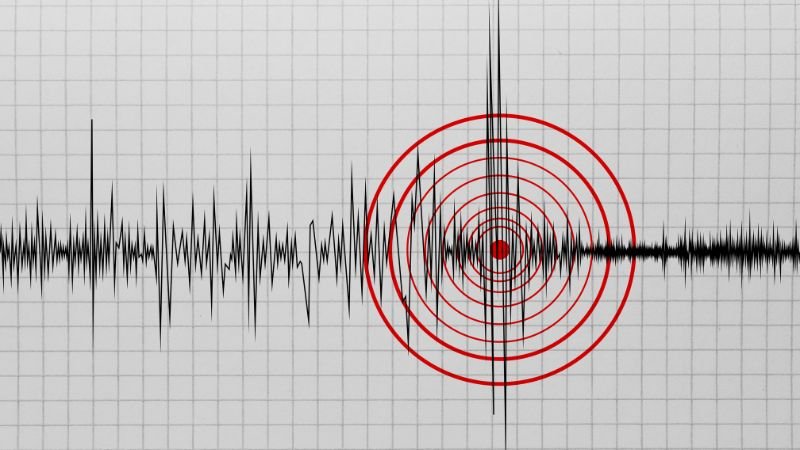Ilustrasi seismograph gempa