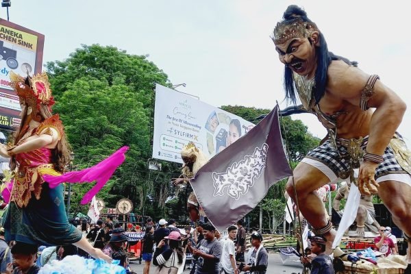 Salah satu Ogoh-ogoh yang ikut Pawai tahun lalu (Foto. kicknews.today/Anggi)