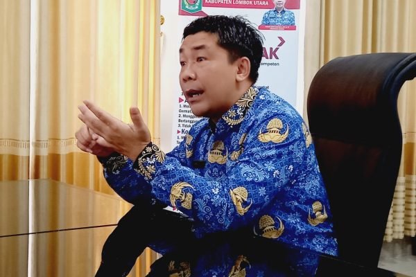 Sekda KLU, Anding Duwi Cahyadi. (Foto. kicknews.today/Anggi)