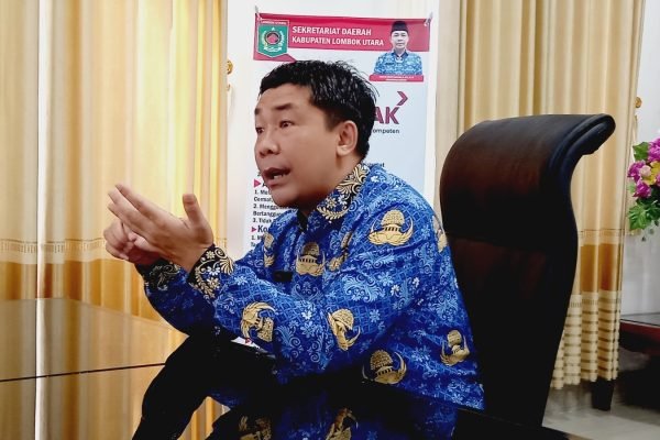 Sekda KLU, Anding Duwi Cahyadi. (Foto. kicknews.today/Anggi)