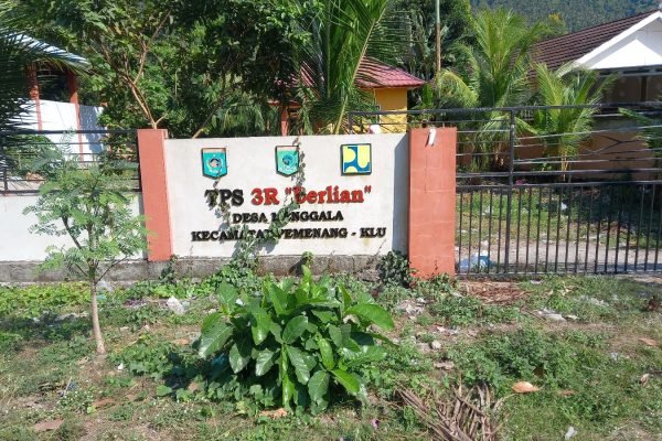 TPS 3R di Desa Menggala, Kecamatan Pemenang, KLU. (Foto kicknews.today/Anggi)