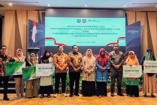 Kegiatan Monitoring dan Evaluasi UCJ tenaga kerja konstruksi di Mataram (foto kicknews.today/ist)