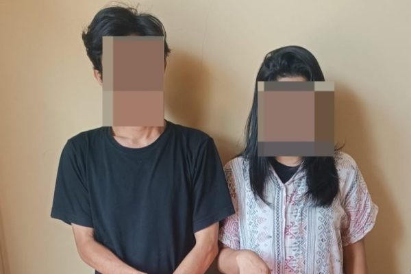 Dua pelaku pengedar Narkoba jenis Inex di Gili Trawangan ED (29) dan NA (22). (Foto. kicknews.today/Ist)