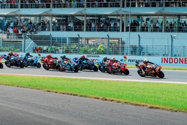 Para Pembalap MotoGP saat berlaga di Sirkuit Mandalika Lombok. (Foto. kicknews.today/Ist)