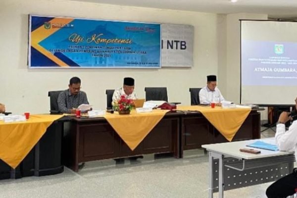 Proses Seleksi JPTP pada OPD lingkup Pemda Lombok Utara yang digelar bulan Juli 2025 lalu. (Foto. kicknews.today/Ist)