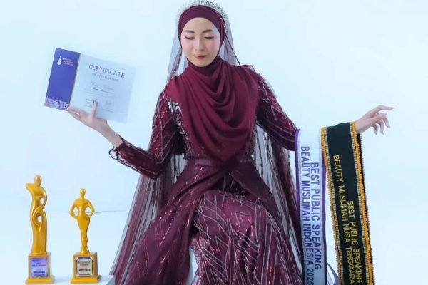 Rizqia Salsabilla rai Top Nasional Beauty Muslimah Indonesia 2025.