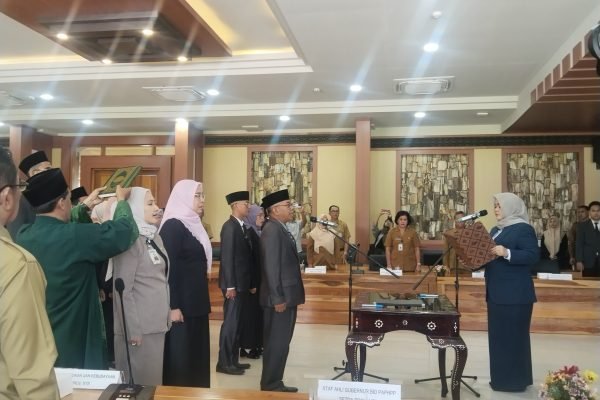 Pelantikan pejabat fungsional di Gedung Tambora NTB, Senin, 23 Juni 2025 di Mataram (foto kicknews.today/wn)