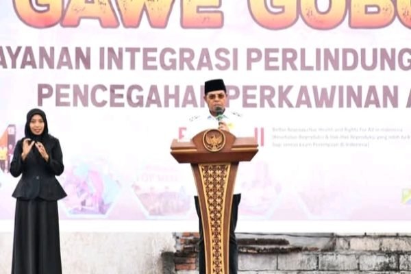 Bupati Lombok Timur, H, Haerul Warisin hadiri gawe gubuj.