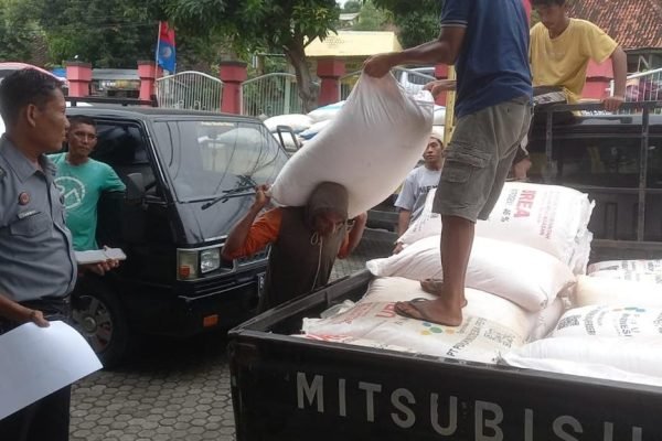 Pengamanan barang bukti pupuk subsidi di Sumbawa.