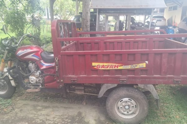 Barang bukti motor 3 roda yang dicuri.