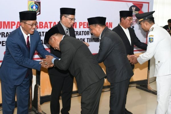 Suasana pelantikan pejabat Pemda Lombok Timur. Foto: dok. Pemda Lombok Timur