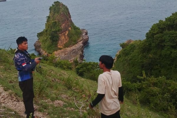 Lokasi terseret korban di perairan Tanjung Beloam Lombok Timur. Foto. Ist