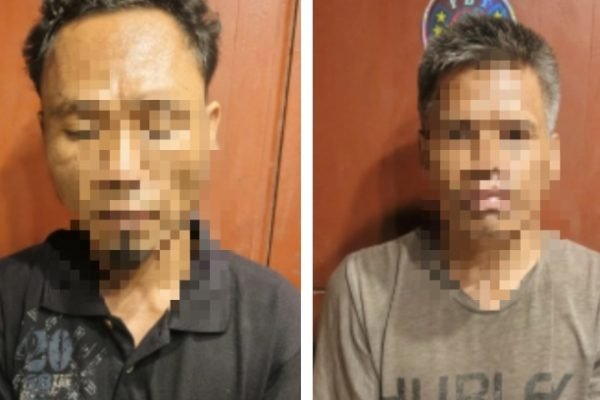 Dua pelaku pencurian inisial SA dan SU diamankan di Polres Lombok Timur. Foto. Ist