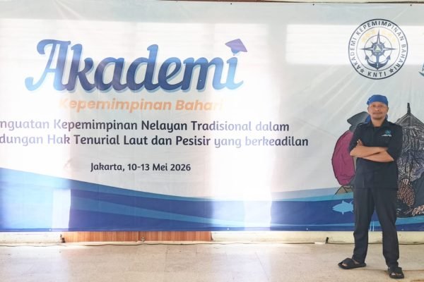 Ketua DPD KNTI Lombok Timur, Muhammad Taufiqurrahman saat kegiatan akademi kepemimpinan bahari. Foto. Ist