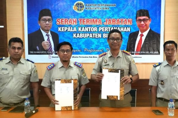 Kegiatan pisah sambut pimpinan Kantor Pertanahan Kabupaten Bima.