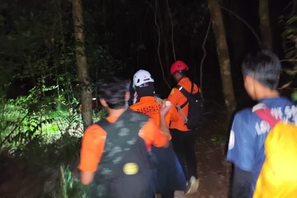 Tim SAR evakuasi pendaki cedera di kawasan Gunung Rinjani.