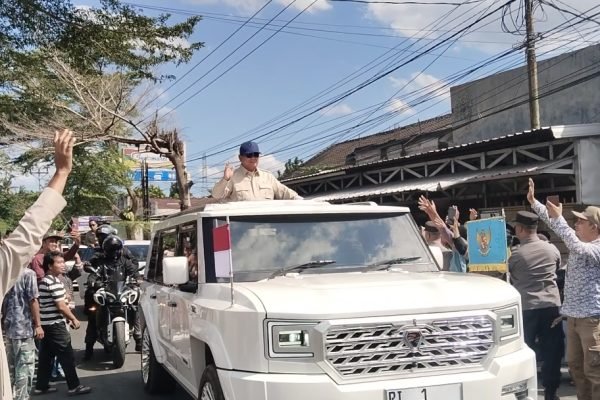 Presiden RI Prabowo Subianto saat kunker ke Lombok. (Foto kicknews.today/wn)