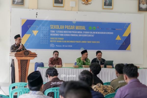 Sekolah pasar modal digelar di aula IAIH Pancor. Foto. Humas