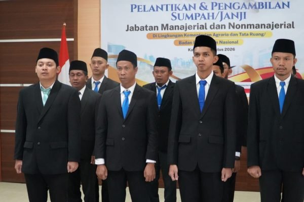 Pelantikan pejabat Kantor Pertanahan Kabupaten Bima dan Kota Bima.