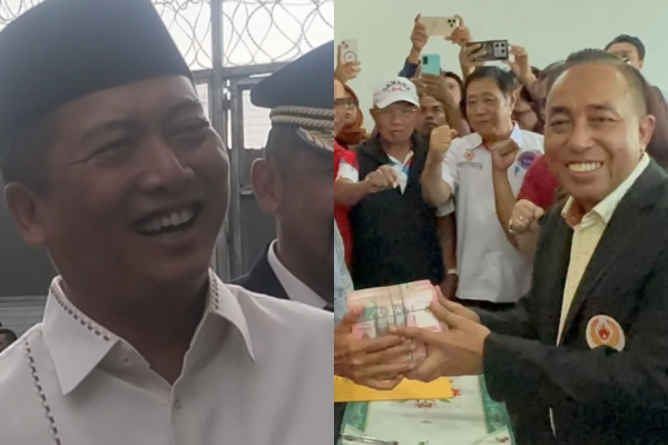 Dua bakal calon Ketua KONI NTB Mori Hanafi (Kanan) dan Lalu Muhamad Iqbal (kiri) sudah dinyatakan gugur oleh TPP. (foto kicknews.today/wn)