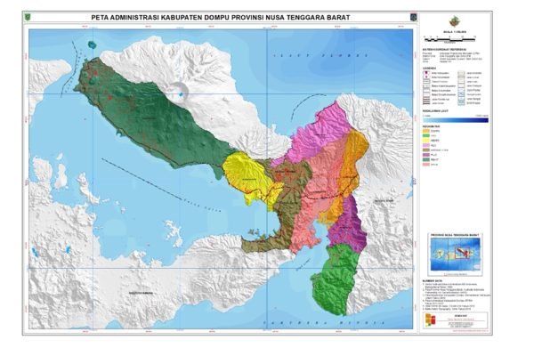 Peta Administrasi Kabupaten Dompu