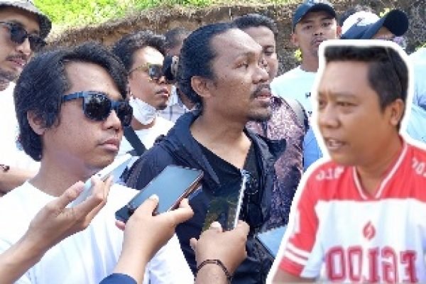 Kadus Nipah Timur (baju merah) dan Tim PH Radiet. (Foto. kicknews.today/Anggi)