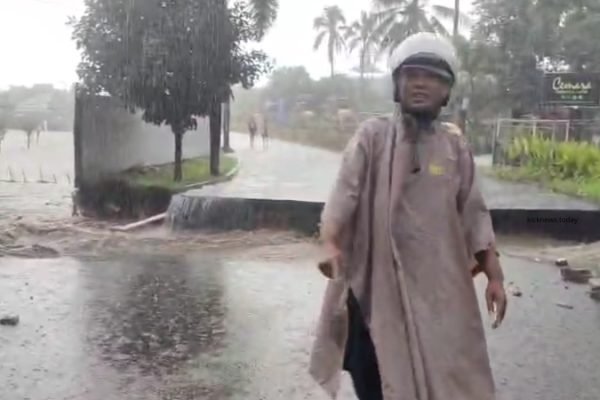 Salah satu titik Banjir di Kota Mataram