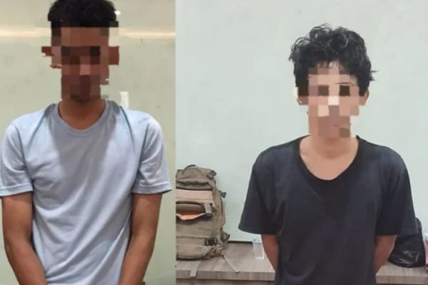 Dua pria pengedar narkoba jenis ganja di Kota Mataram ditangkap polisi, Kamis (4/7/2024).