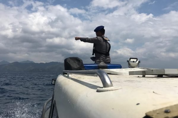 Patroli di perairan Lombok jelang MotoGP Mandalika.
