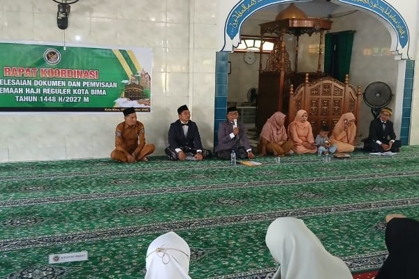 Rapat koordinasi Kemenhaj Kota Bima.