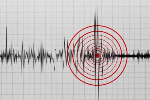 Ilustrasi seismograph gempa
